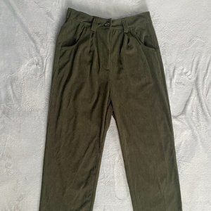 HALARA Olive Green Corduroy Pants NWT